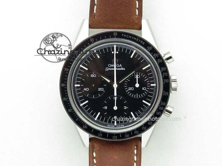 0309 Speedmaster Misson To Saturn 1:1 Best Edition Beige Dial On Nylon Strap Quartz Casual 7861